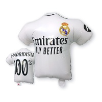 Balão do Real Madrid em formato de camiseta de 60 x 57 cm
