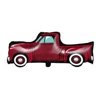 Balão XL de silhueta Vintage Red Truck de 84,8 x 40,6 cm - Creative Converting