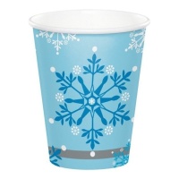 Copos de Snow Princess de 250 ml - 8 unidades