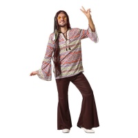 Fato de hippie estampado para homem