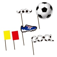 Kit fotográfico de futebol Gool - 6 peças.