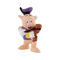 Figura de 7 cm do Porquinho violino para bolo