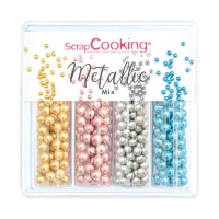 Kit de pérolas metálicas de 52 gr.