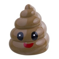 Poo Emoticon Money Box 16 cm - DCasa