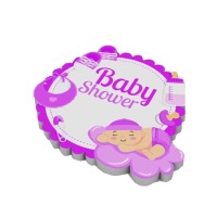 Baby Shower Girl Figura de cortiça 25 x 22 x 4 cm