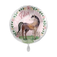 Balão 43 cm Feliz Aniversário Cavalo