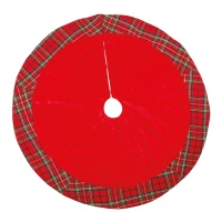 Suporte de árvore vermelho com quadrados de 90 cm