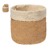 Cesta de 15 x 15 x 20 cm de juta