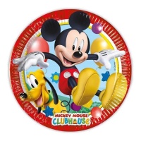 Pratos de Mickey Mouse compostáveis de 23 cm - 8 unidades