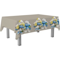 Toalha de mesa Smurfs divertida, 1,80 x 1,20 m