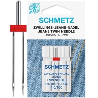 Agulha dupla para máquina de costura de jeans nº 4-100 - Schmetz