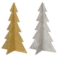 Árvore de Natal com purpurinas 19 cm - 1 peça