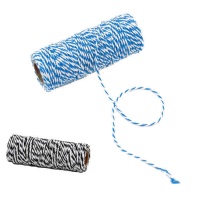 Rolo de cordel de algodão para artesanato de 30 m