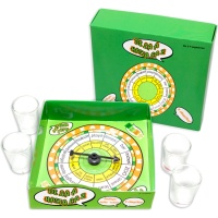 Jogo de A a Z com copos de shot