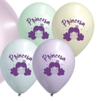 Balões de látex princesa cores sortidas 30 cm - Balões Palhaço - 25 unidades