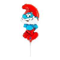 Papa Smurf mini balões 17 x 34 cm - Grabo - 10 unidades