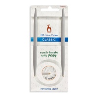 Agulhas de tricotar circulares fixas de 15 mm - Pony