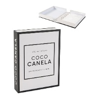 Álbum de fotos de coco e canela de livro vertical - 1 unidade