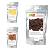 Chocolate com pedaços de chocolate para derreter 190 gr - Scrapcooking