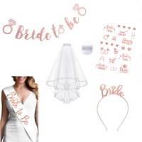 Conjunto de noiva para despedida de solteira Bride To Be - Monkey Business - 5 unidades