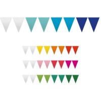 Banner triangular de papel tri-colorido - 25 m