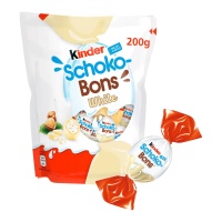 Kinder Schokobons de chocolate branco - 200 gr