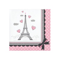 Guardanapos Paris de 12,5 x 12,5 cm - 18 unidades