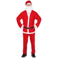 Fantasia de Papai Noel vermelha para homem