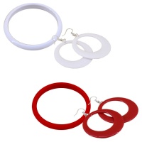 Pulseira e brincos de flamenco em plástico para criança - 3 peças
