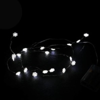 Grinalda de luzes floco de neve de 2 m - 20 leds