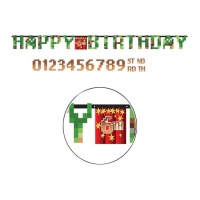 Grinalda de feliz aniversário TNT personalizável