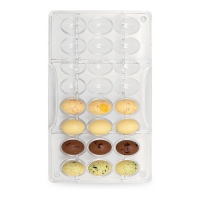 Forma para ovos de chocolate 5,48 gr - Decora - 24 cavidades