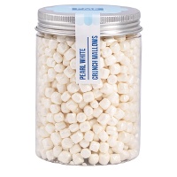 Confeitos de mini-marshmallows crocantes pérola branca - 87 g - PME