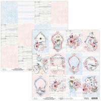 Papel para scrapbooking Romantic Elodie - Papéis Mintay - 1 folha