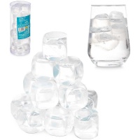 Cubos de plástico transparentes - 18 unidades