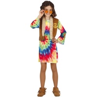 Fato de flor hippie para raparigas