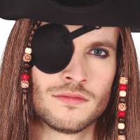 Patch de pirata em tecido preto