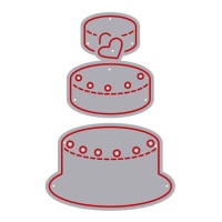 Cortante de Bolo de Corações Zag - Misskuty - 5 unidades