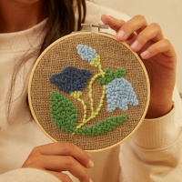 Kit agulha de picotar - Flores rústicas - DMC