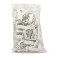 Clipe de toalha de mesa branco - 50 pcs.