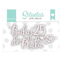 Cartão Jubileu de Prata - Artis decor - 3 peças