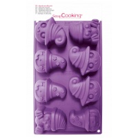 Molde de silicone para personagens de Halloween 17,5 x 30 cm - Scrapcooking - 8 cavidades