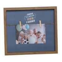 Moldura para fotografias de reformados com pinças 27,4 x 24,4 cm - DCasa