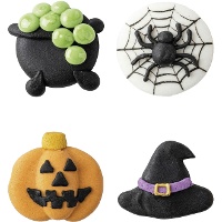 Figuras de açúcar sortidas de Halloween, 3,5 cm - Dekora - 48 unidades