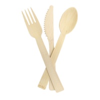 Talheres de bambu - PME - 30 unid.