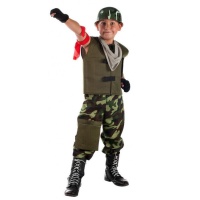 Fato de sargento militar para crianças