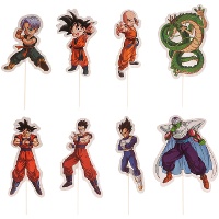 Palitos decorativos Dragon Ball - 16 unidades