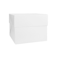Caixa para bolo quadrada de 26,5 x 26,5 x 15 cm - Decora