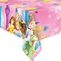 Toalha de mesa Disney Princess em plástico 1,20 x 1,80 m