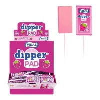 Chupa-chupa de rebuçados de morango em chupa-chupa - Chupa-chupa PAD Vidal - 1,2 kg